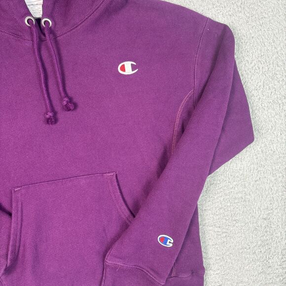 Champion Reverse Weave Hoodie Pullover Sweatshirt size XS Purple Women - Picture 3 of 7